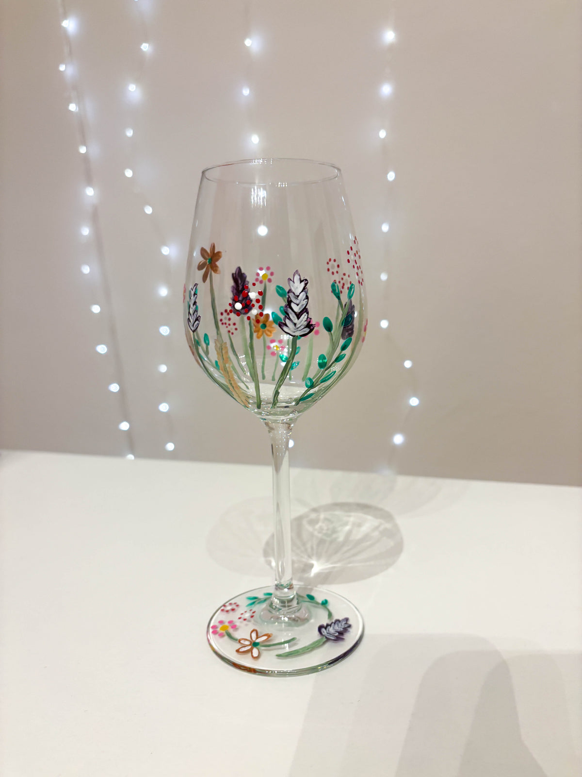 Wasserglas bemalen