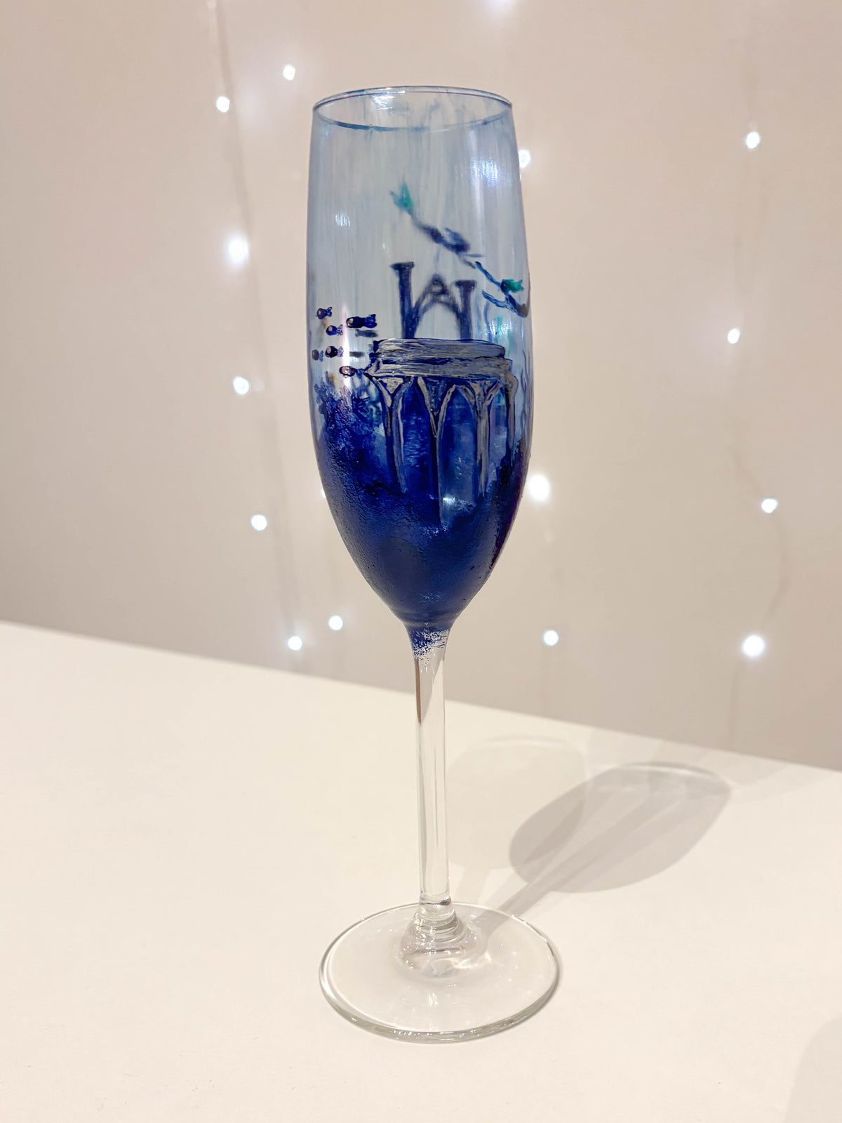 Sektglas bemalen - Silvester Edition