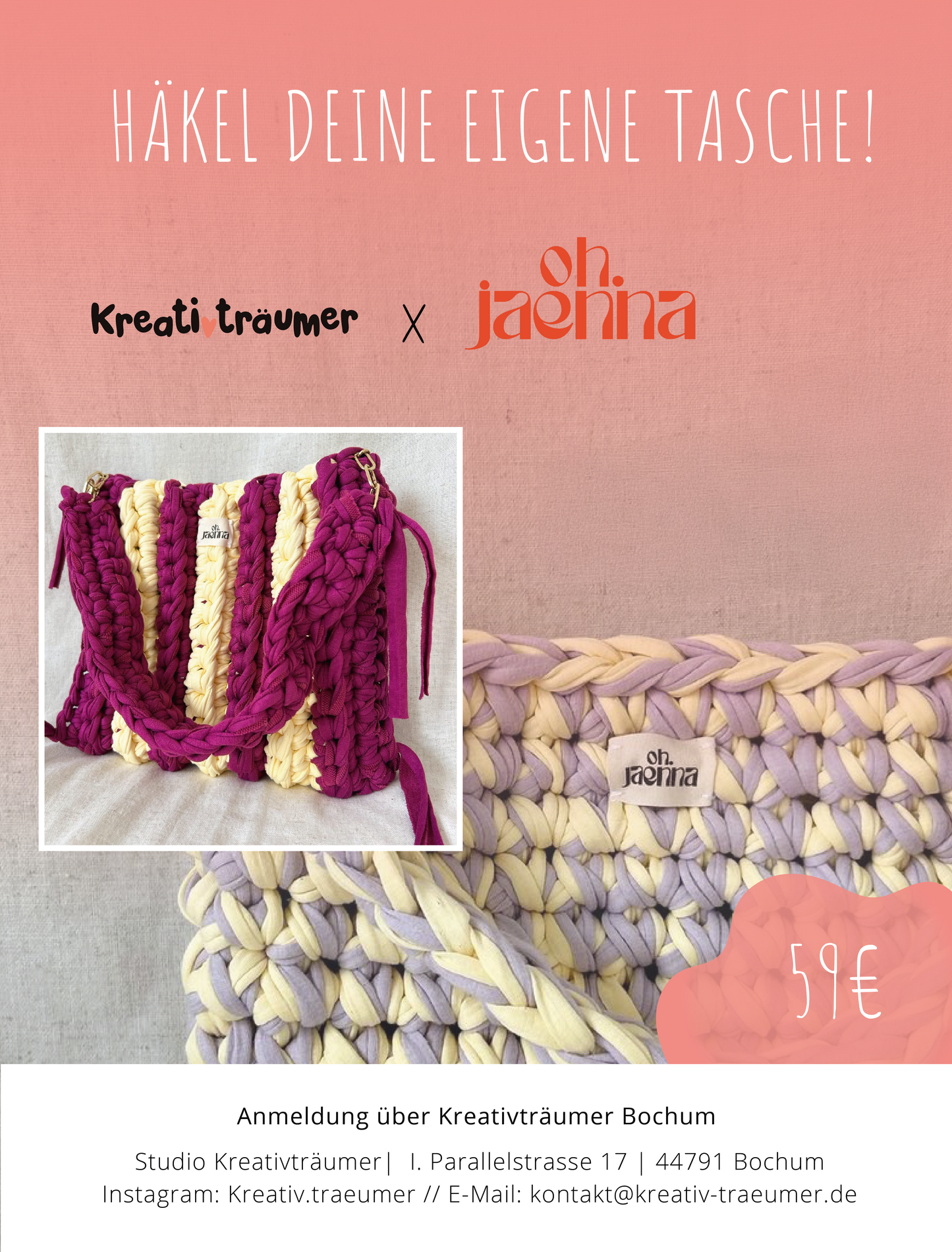 Workshop: Tasche häkeln