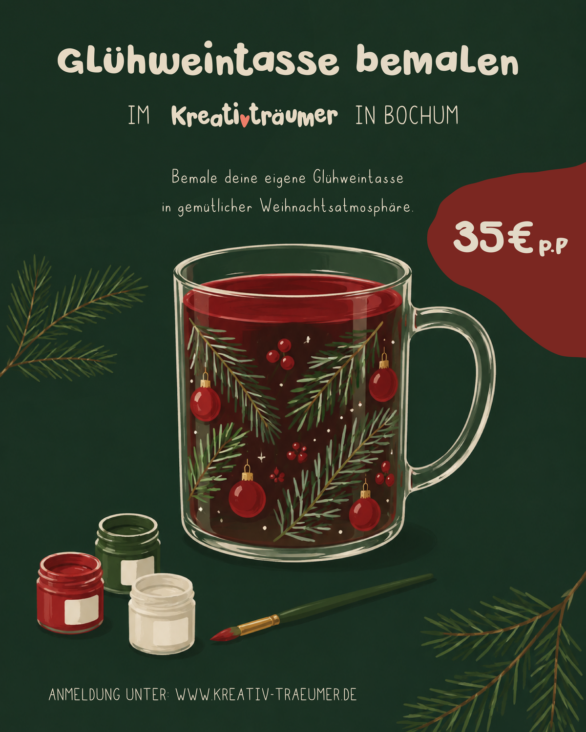 Glühweintasse bemalen