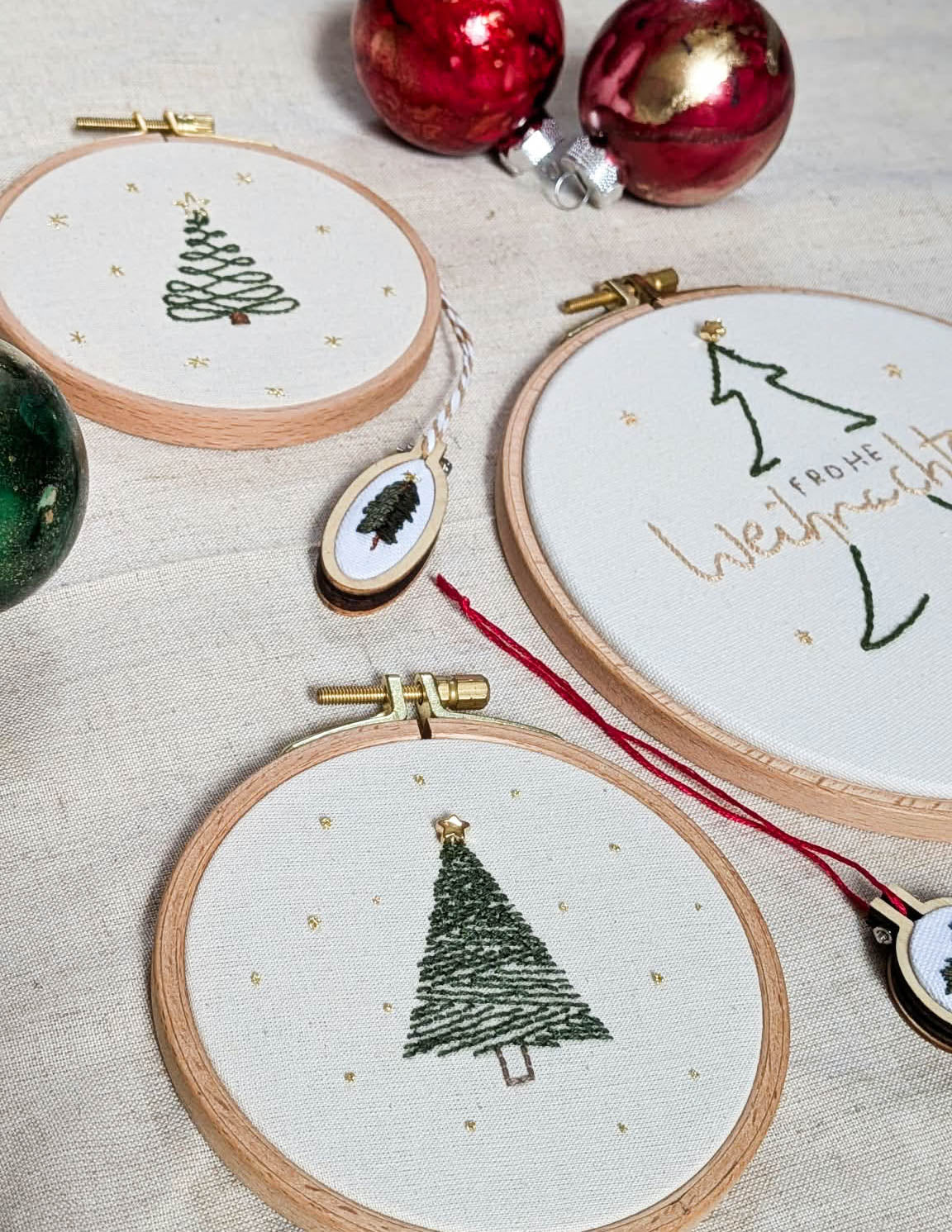Weihnachtsstickerei Workshop