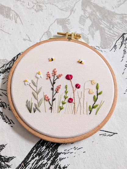 Stick-Workshop: Blumenwiese sticken