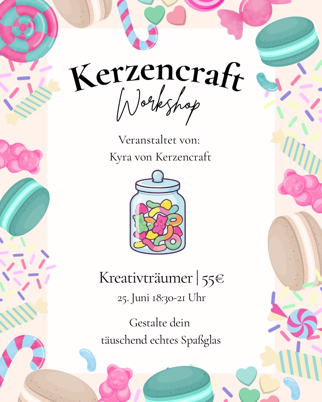 Workshop: Spaßglas-Kerze