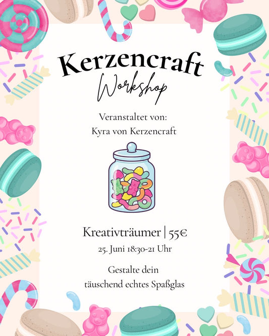 Workshop: Spaßglas-Kerze