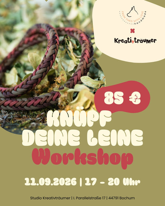 Workshop: Knüpfe deine Paracord-Leine! (Herringbone-Design)