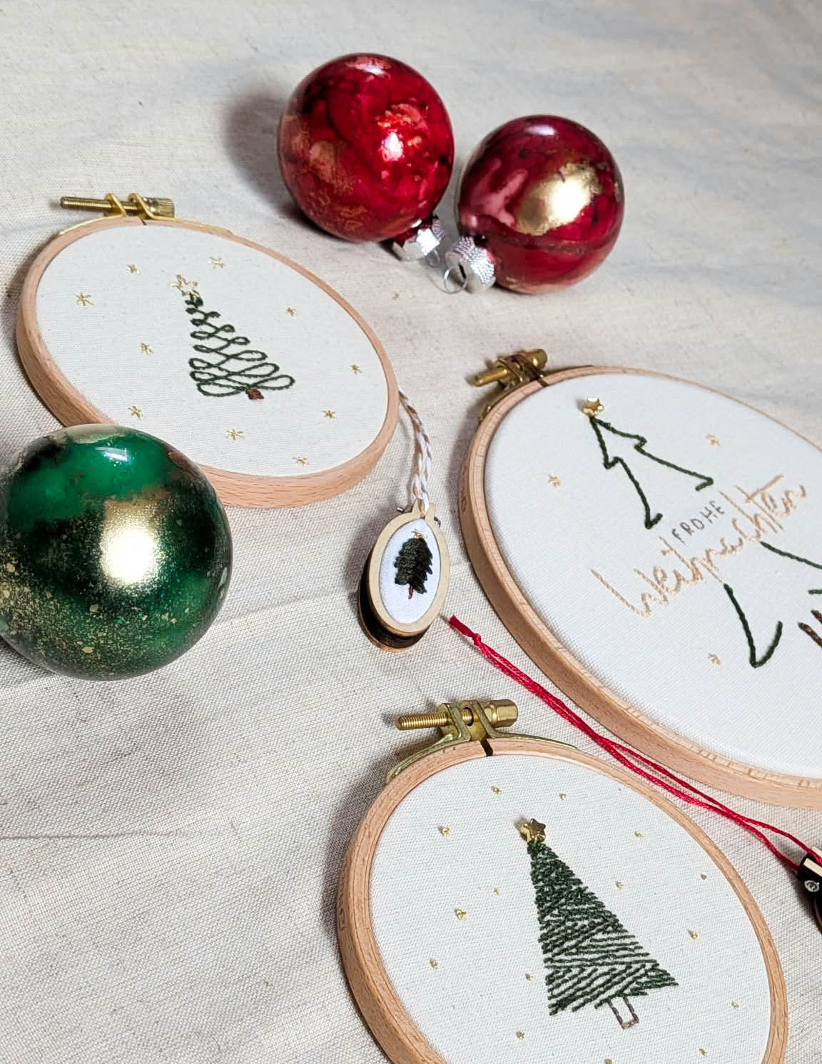 Weihnachtsstickerei Workshop