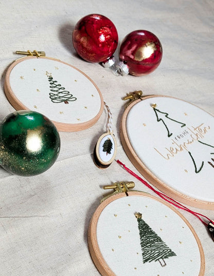 Weihnachtsstickerei Workshop