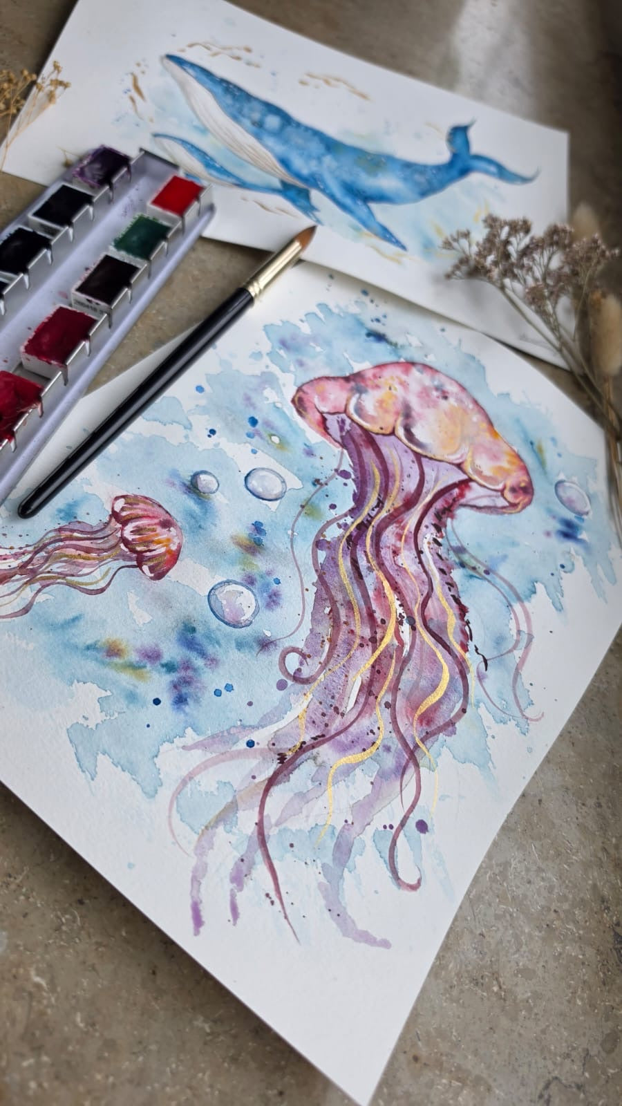 Workshop: Aquarell malen, Power of the Ocean