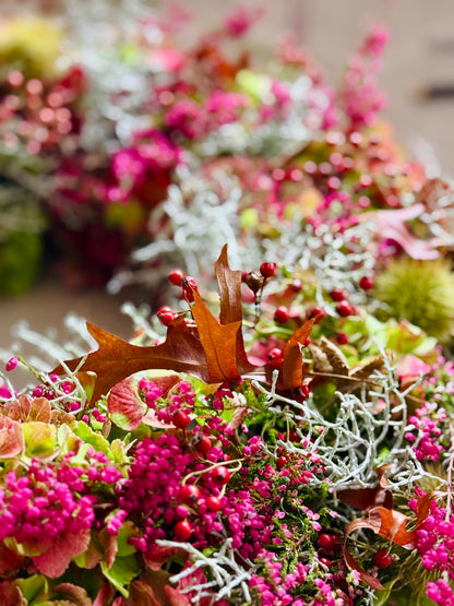 Herbstkranz mit Naturmaterialien - Hello Autumn!