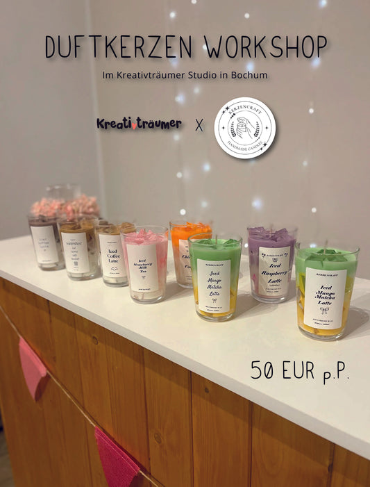 Workshop: Iced Latte / Iced Matcha Duftkerze selbst gestalten