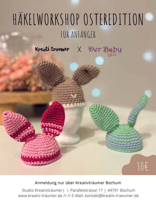 Workshop: Eierwärmer im Hasen-Look