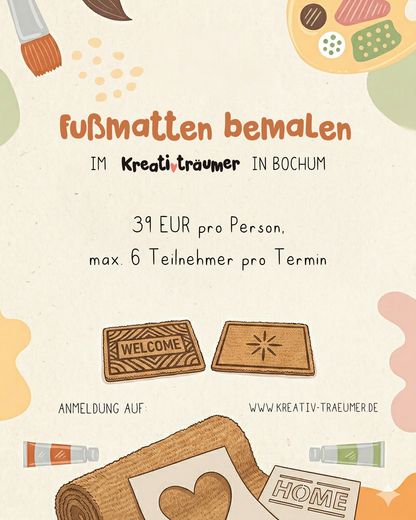 Fußmatten bemalen
