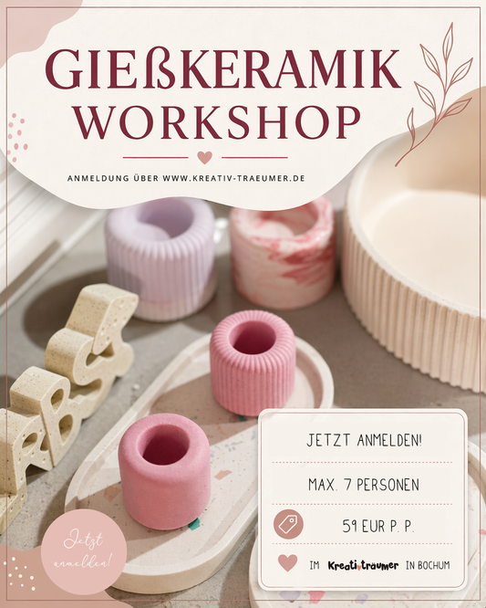 Gießkeramik Workshop: Gieße deine eigene Deko