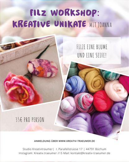 Filz-Workshop: Kreative Unikate gestalten
