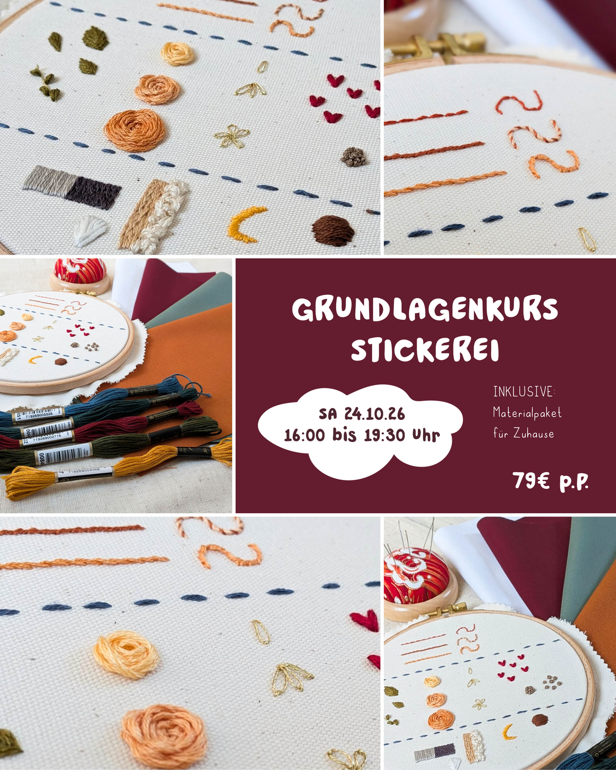 Grundlagenkurs Stickerei