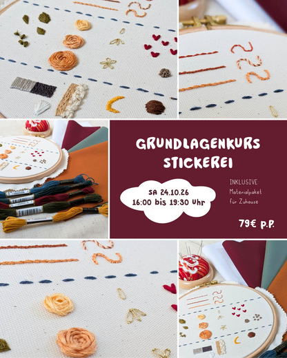 Grundlagenkurs Stickerei