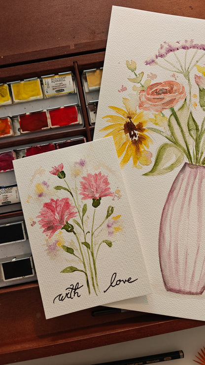 Workshop: Aquarell malen, Power of Flowers