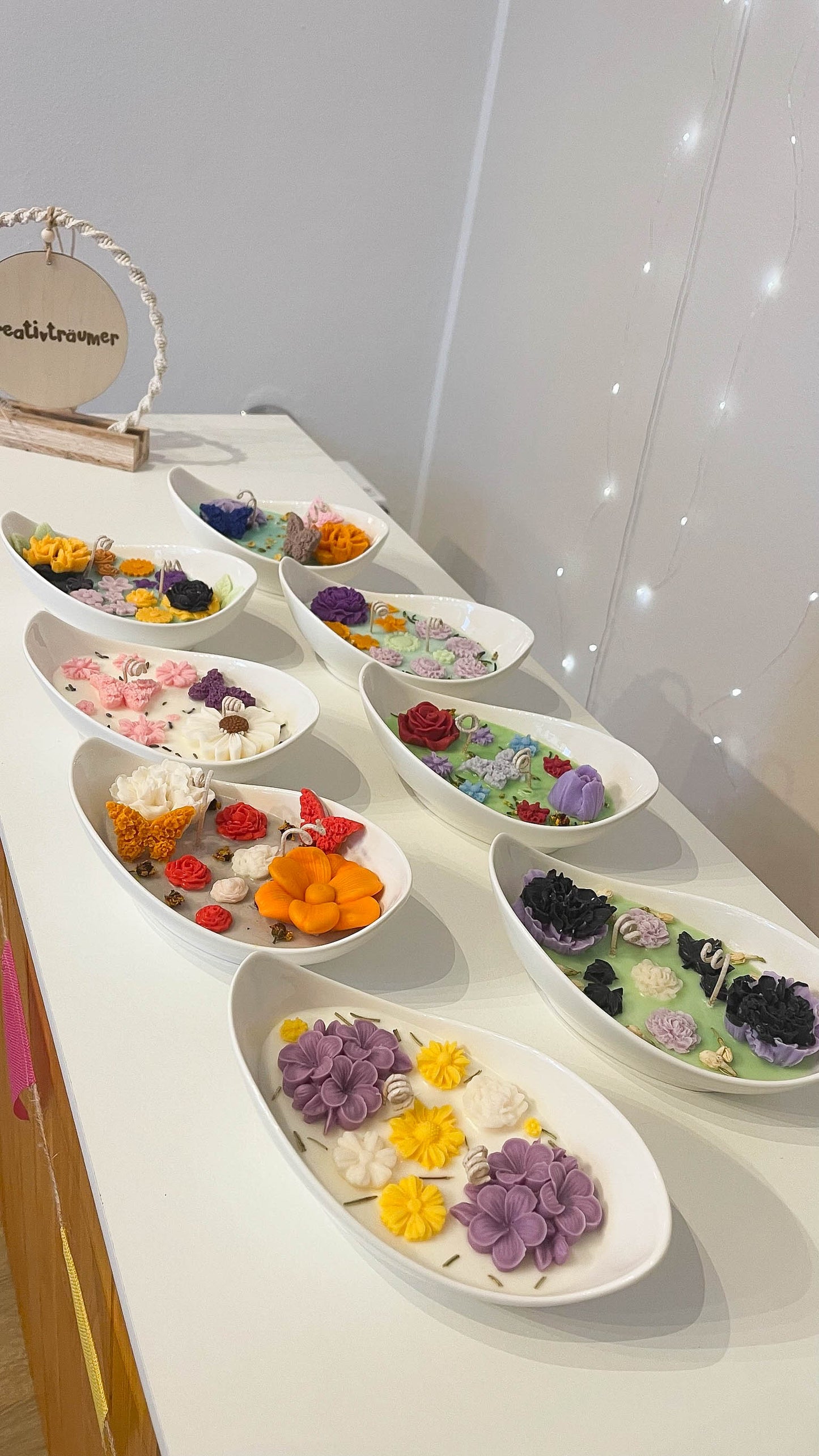 Workshop: Blumengarten – Duftkerze mit Wachsblumen und getrockneten Blüten
