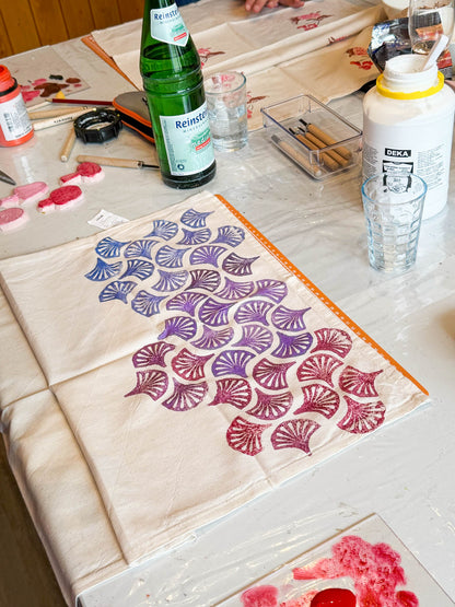 Cut & Print - Linoldruck auf Textil