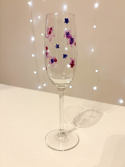 Sektglas bemalen - Silvester Edition
