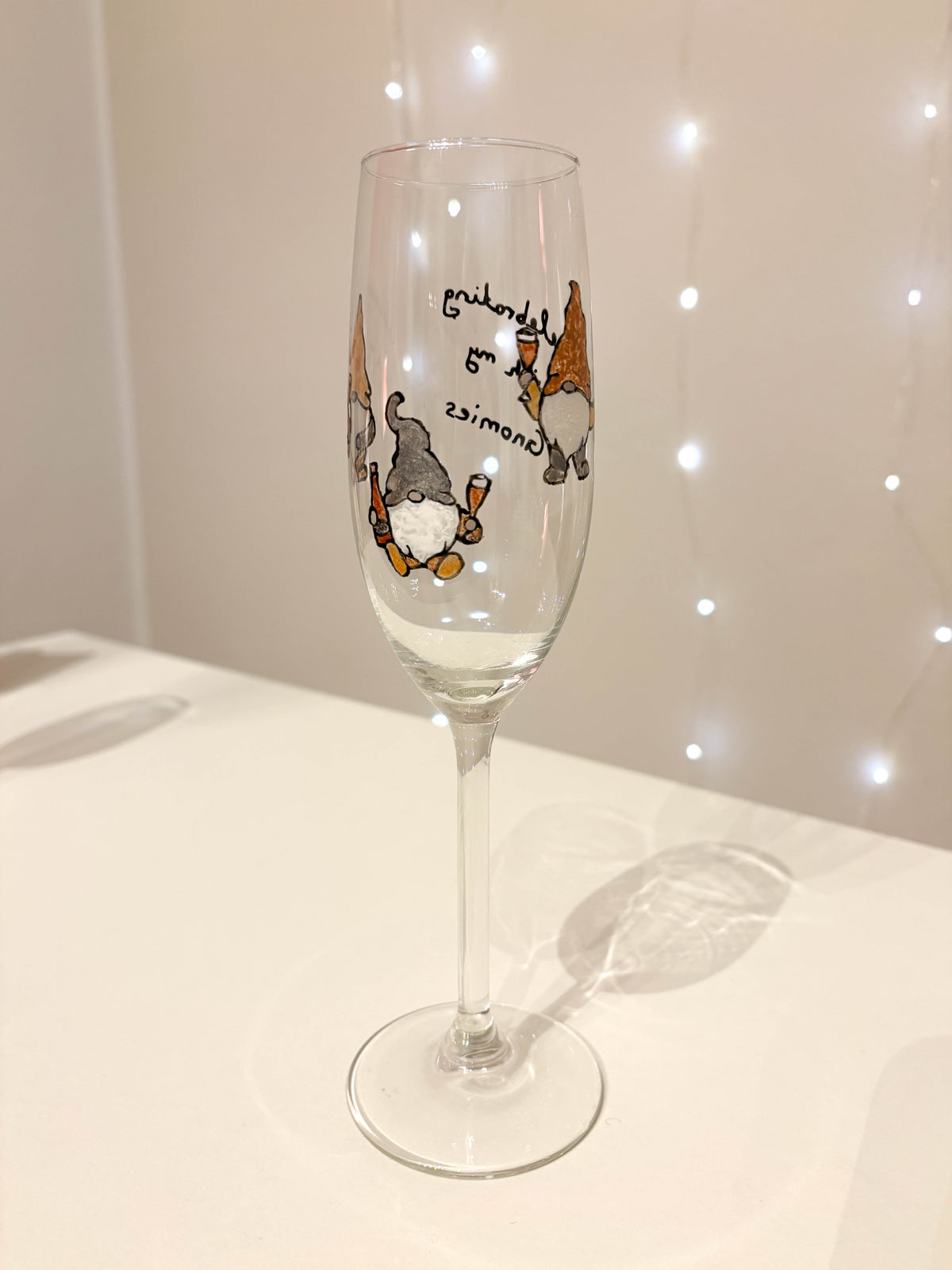 Sektglas bemalen - Silvester Edition