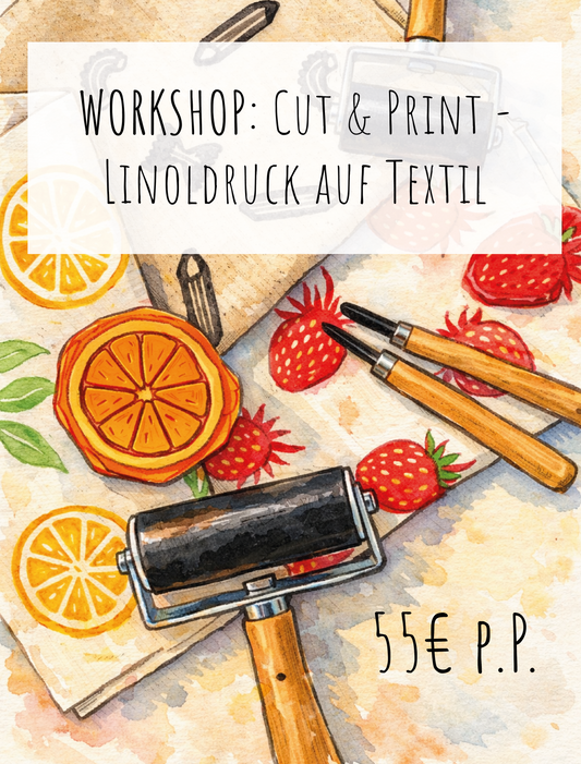 Workshop: Cut & Print - Linoldruck auf Textil
