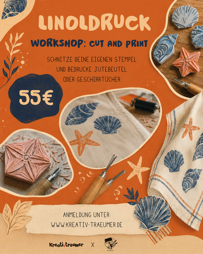 Cut & Print - Linoldruck auf Textil