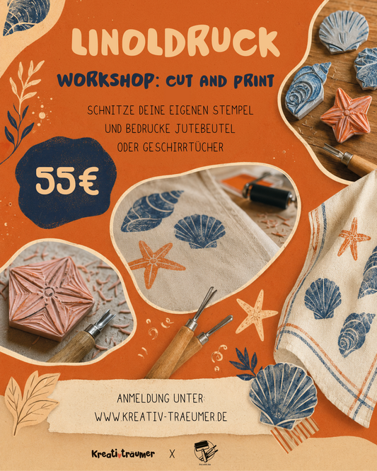 Cut & Print - Linoldruck auf Textil