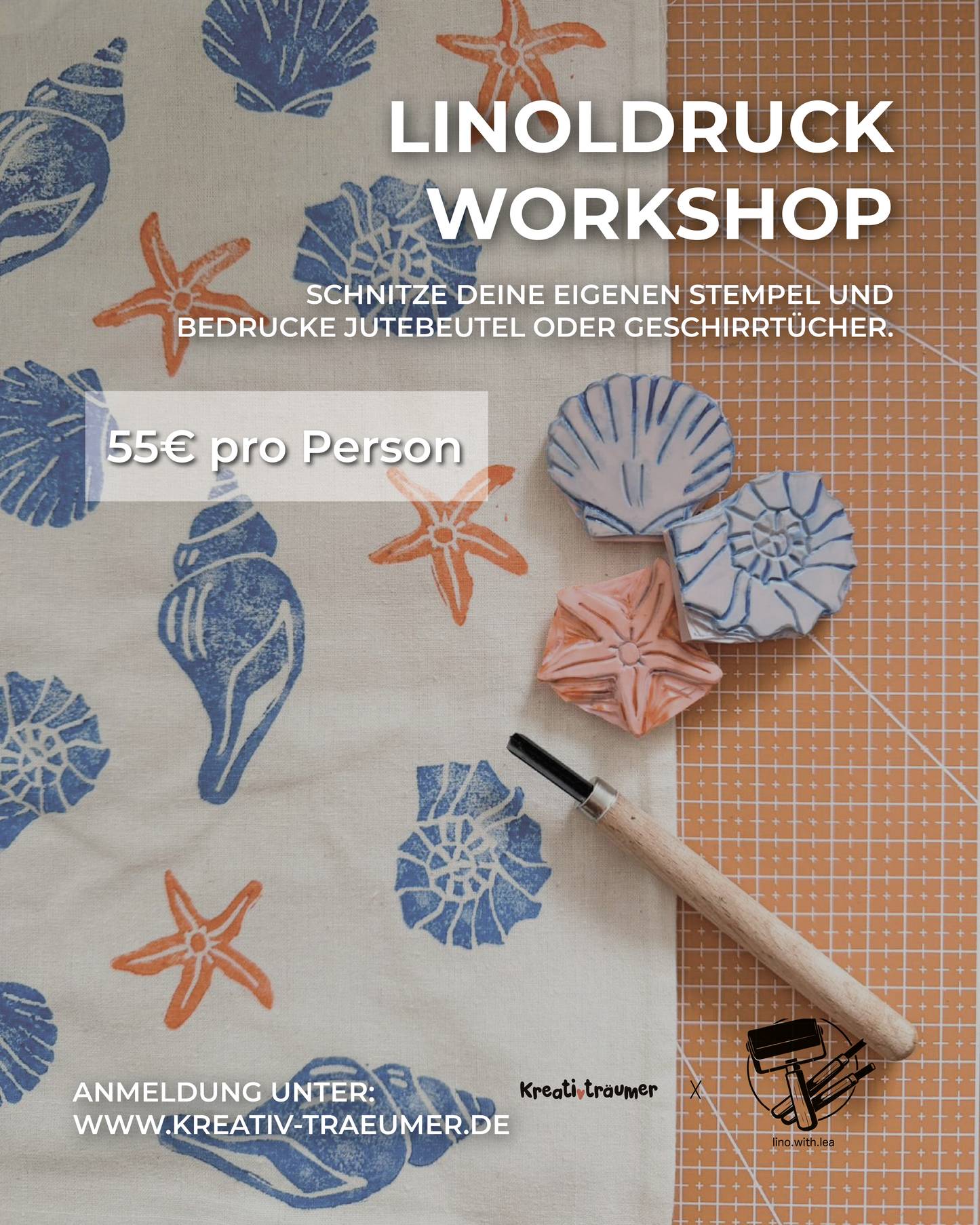 Workshop: Cut & Print - Stempeldruck auf Textil