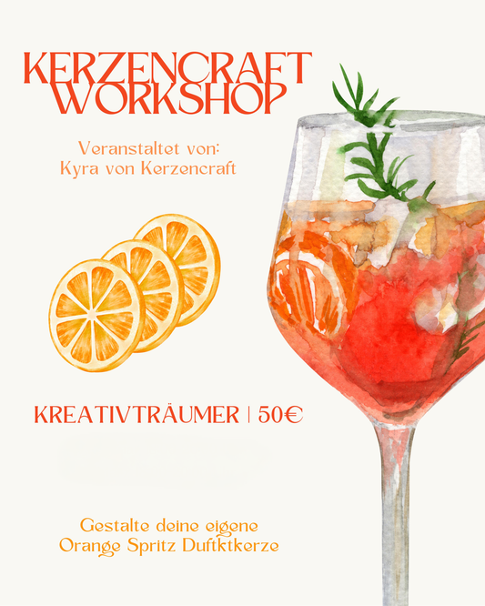 Workshop:  Orange Spritz Duftkerzen-Workshop