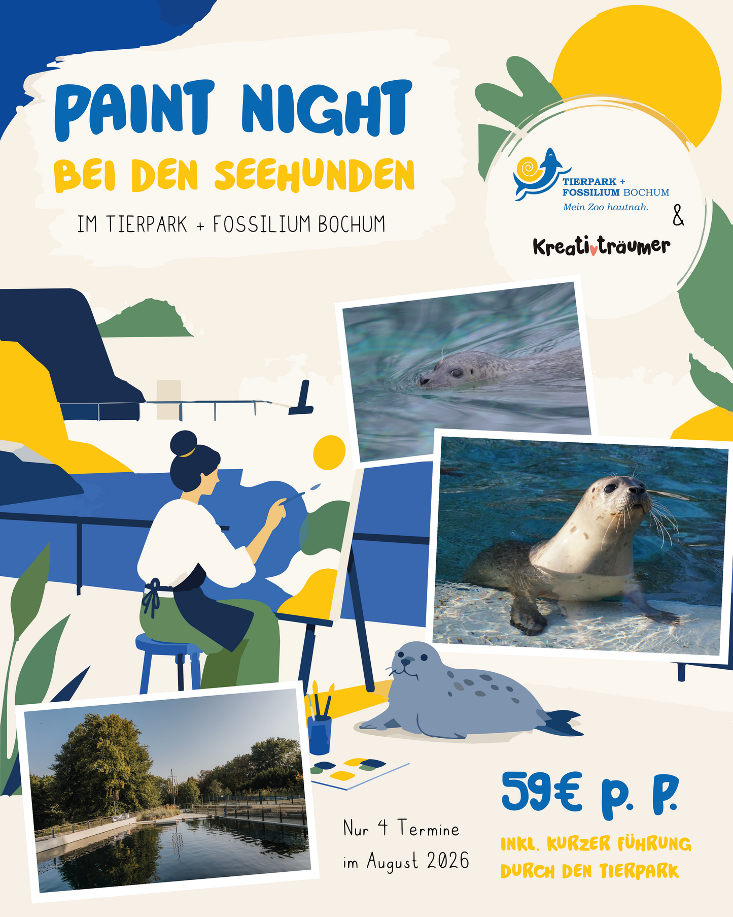 Aufgepasst: Paint Night bei den Seehunden!