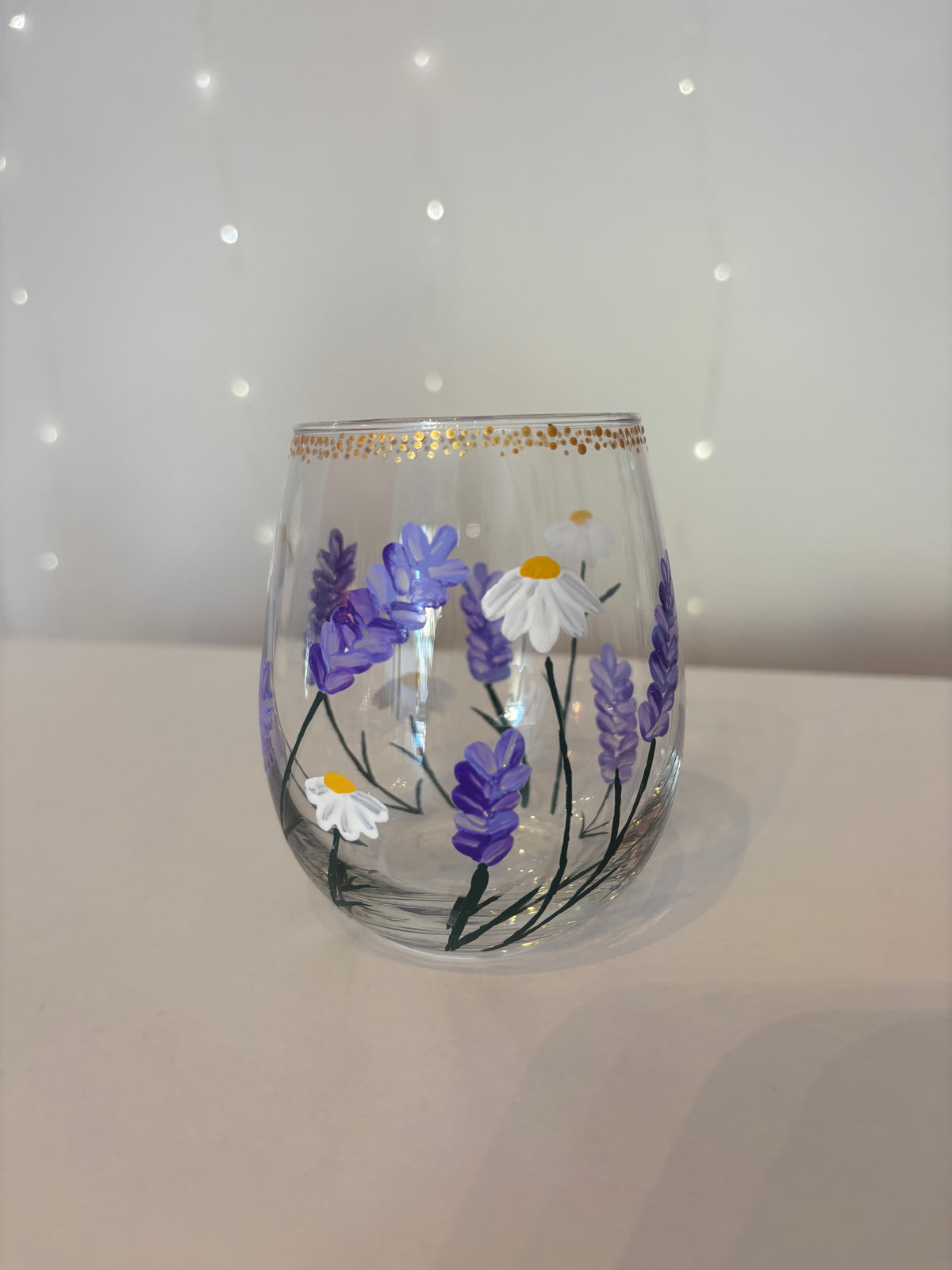 Wasserglas bemalen