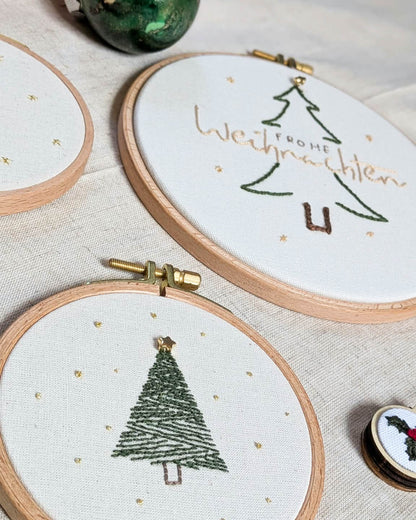 Weihnachtsstickerei Workshop