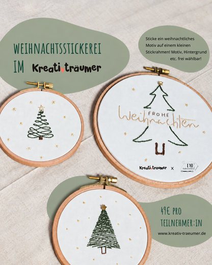 Weihnachtsstickerei Workshop