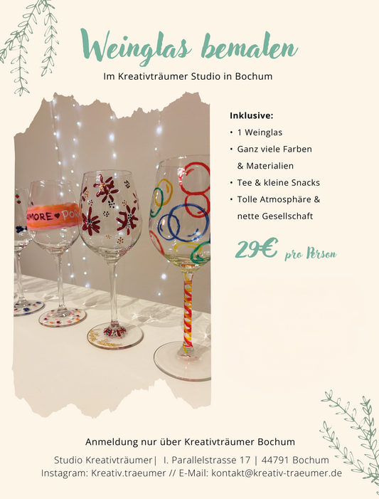 Workshop: Weinglas Bemalen