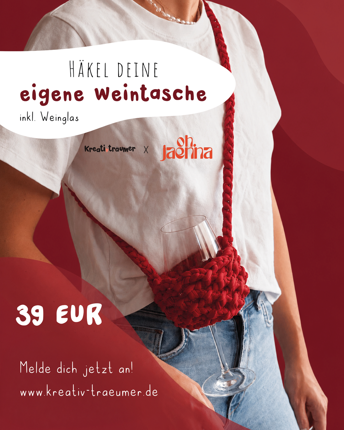 Häkel deine eigene Weintasche
