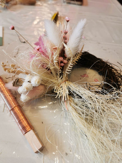 Workshop: Trockenblumenkranz mit Kerzenlicht