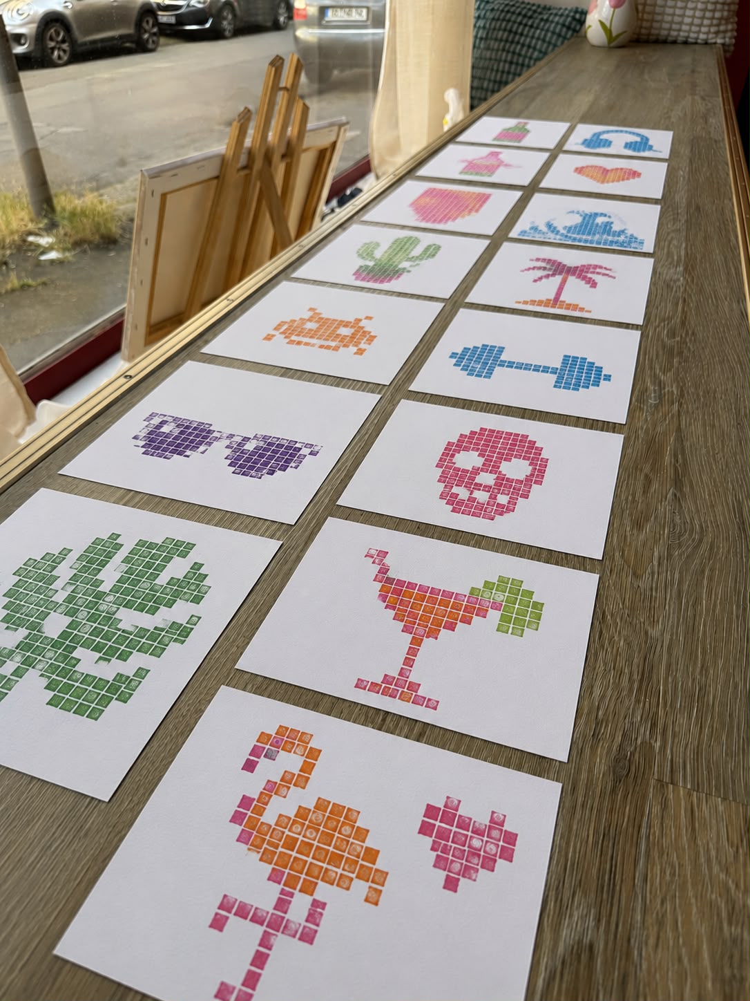 Workshop: Postkarten Print – Pixel-Print und Linoldruck